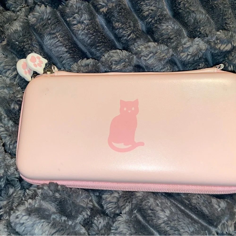 Pink Paw Print Clutch